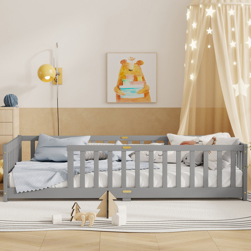 Lit plateforme pour enfant Kolia, gris
