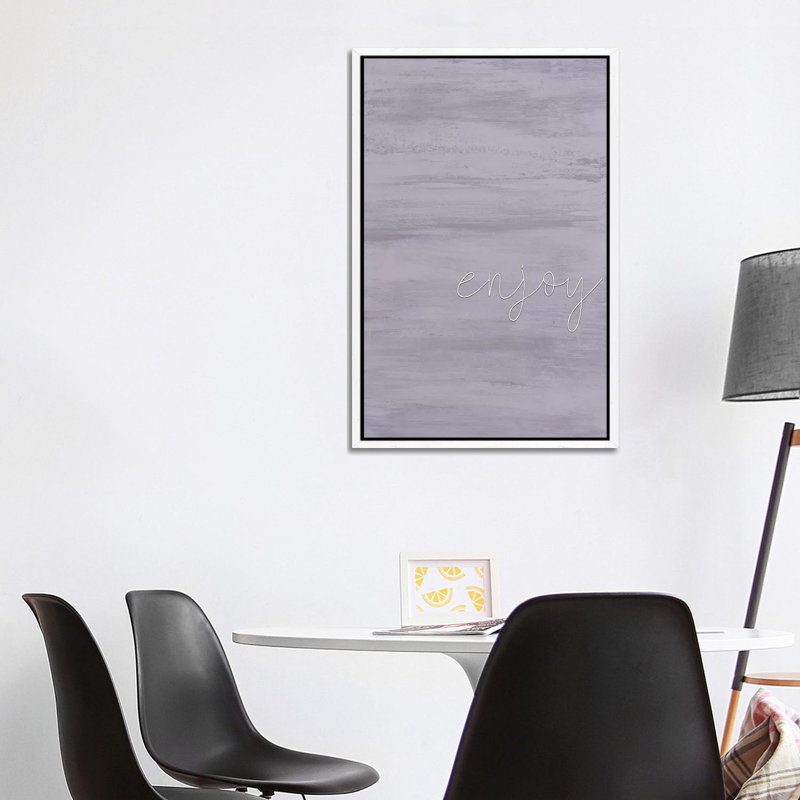 Enjoy 1 Piece Wall Art on Canvas, 101.6cm H x 66.04cm W x 3.81cm D, White Framed