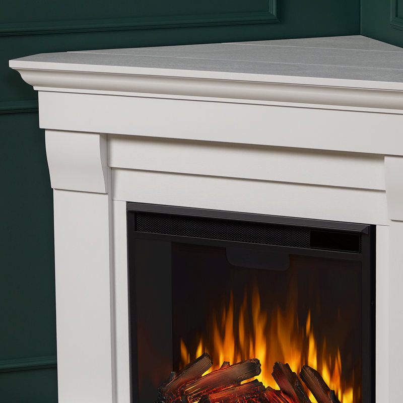 Chateau 41" Corner Electric Fireplace by Real Flame, White