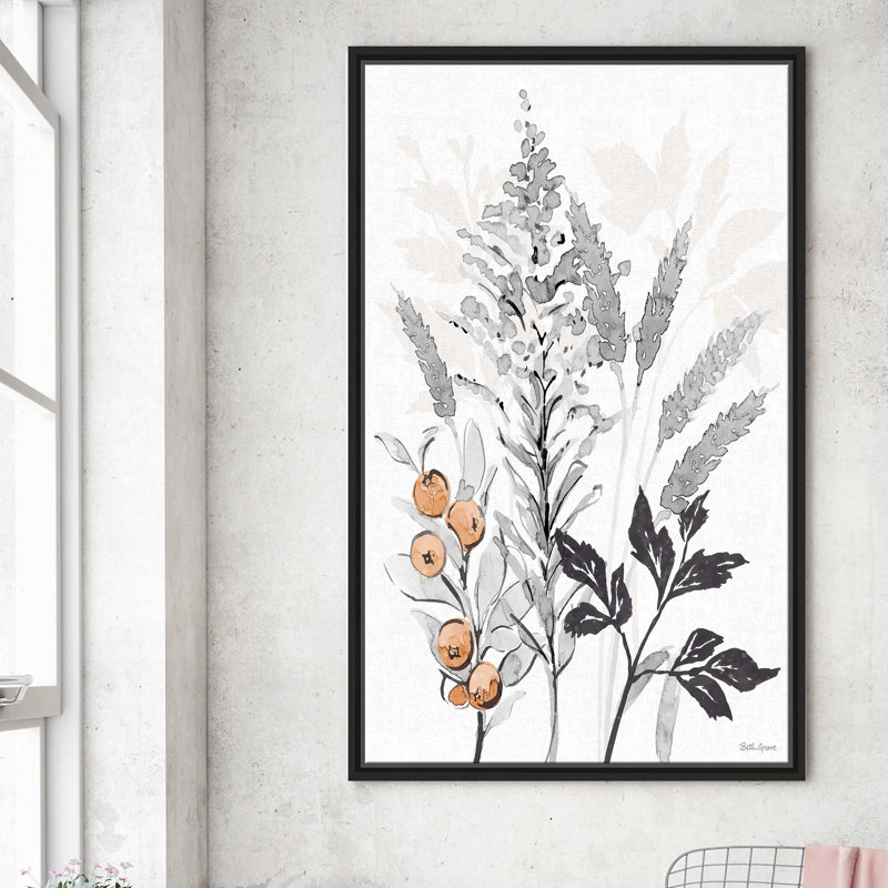 " Harvest Classics IV " Painting Print, 31.5" W x 51.5" H, Black Framed