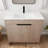 Toochi 35.95 " W Free Standing Wall Mounted 1 Single Vanity Bathroom Vanity With Ceramic Top