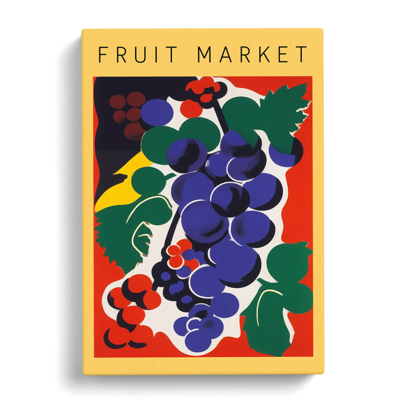 Fruit Market Exhibition Grapes - Wrapped Canvas, 91cm H x 60cm W x 3cm D