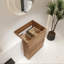Base de meuble-lavabo moderne 24 po avec rangement double tiroir-122822442