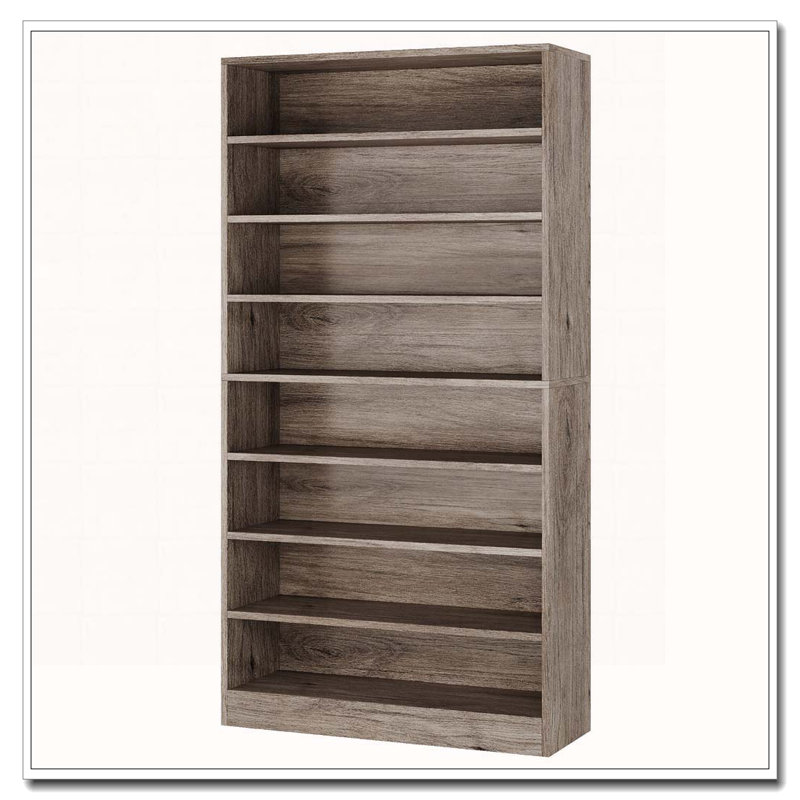 31.49" Width White Shoe Cabinet, 9 Tiers 40-45 Pairs Heavy Duty Wood Freestanding Shoe Storage Cabinet, Gray