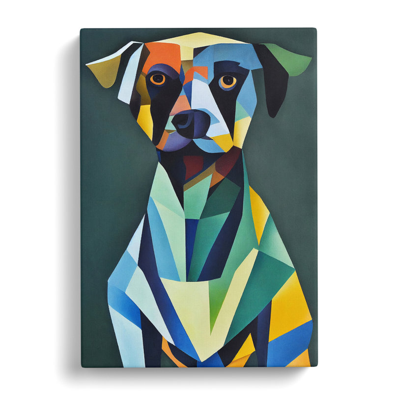 Abstract Dog No.3 - Wrapped Canvas Print, 50cm H x 35cm W x 3cm D