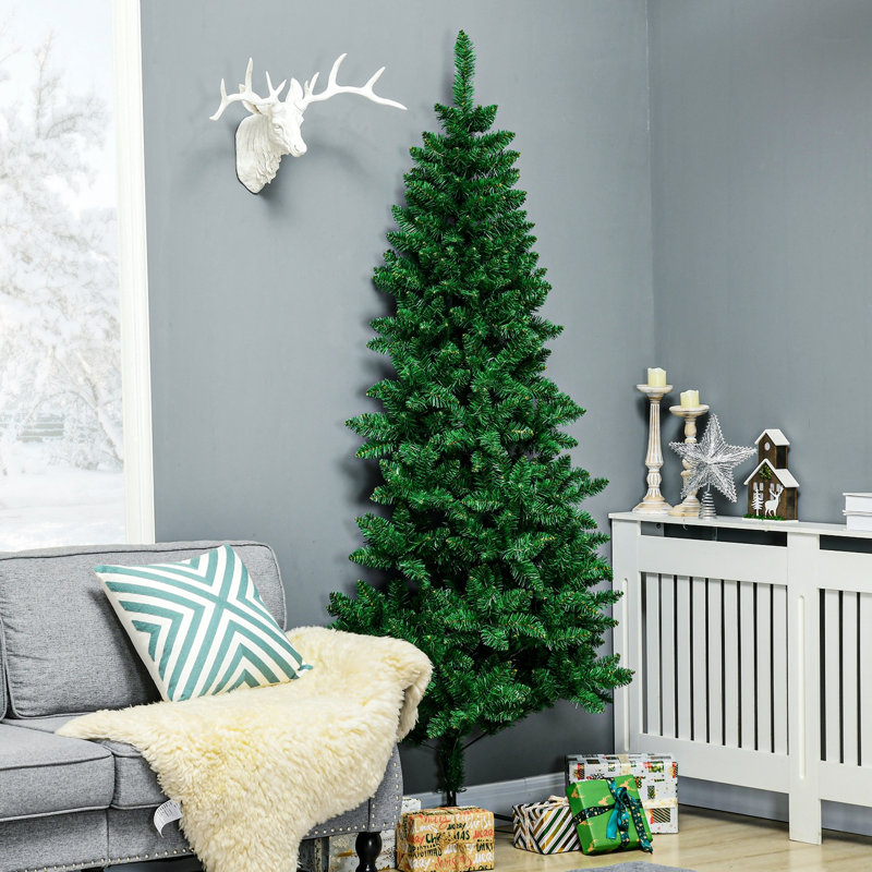 Demi-arbre de Noël artificiel avec 229 branches, 6.11'