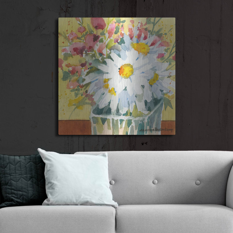 «Fresh» par Annelein Beukenkamp, art mural en métal, 12 po x 12 po, H 36 po x l 36 po