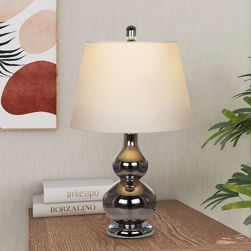 Jayden Metal Table Lamp, Smoky Gray