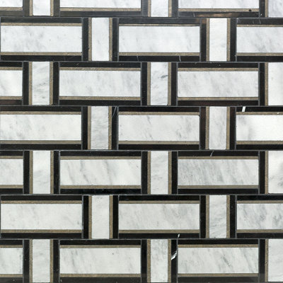 Carreau de mosaïque en pierre naturelle Mingle