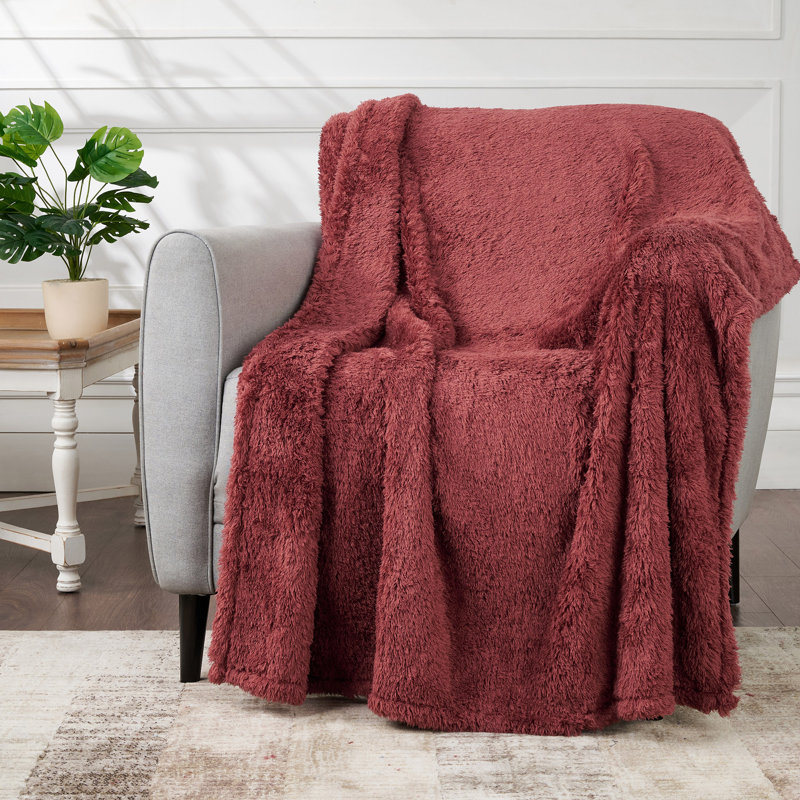 Jeté en sherpa CBCHome Cozy Chenille, Jeté, Beurre de pomme