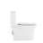 Elongated Ceramic Toilet, 1.1/1.6 , Comfort Height, White, & , Firmly Close Seat T039wt One Soft Lid