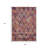 3' X 5' Rust Gold And Blush Aztec Washable Indoor Outdoor Area Rug