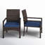 Chaise de patio avec coussin Alyah