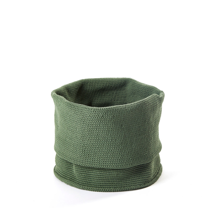 Fabric Laundry Hamper, Green