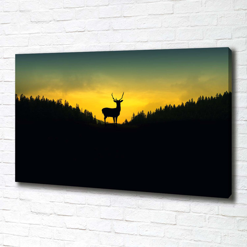 Deer - Wrapped Canvas Print