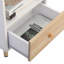 Ensemble de 2 tables de chevet en bois de style Mid-Century avec tiroir, tablette de rangement et usages multiples-664438781