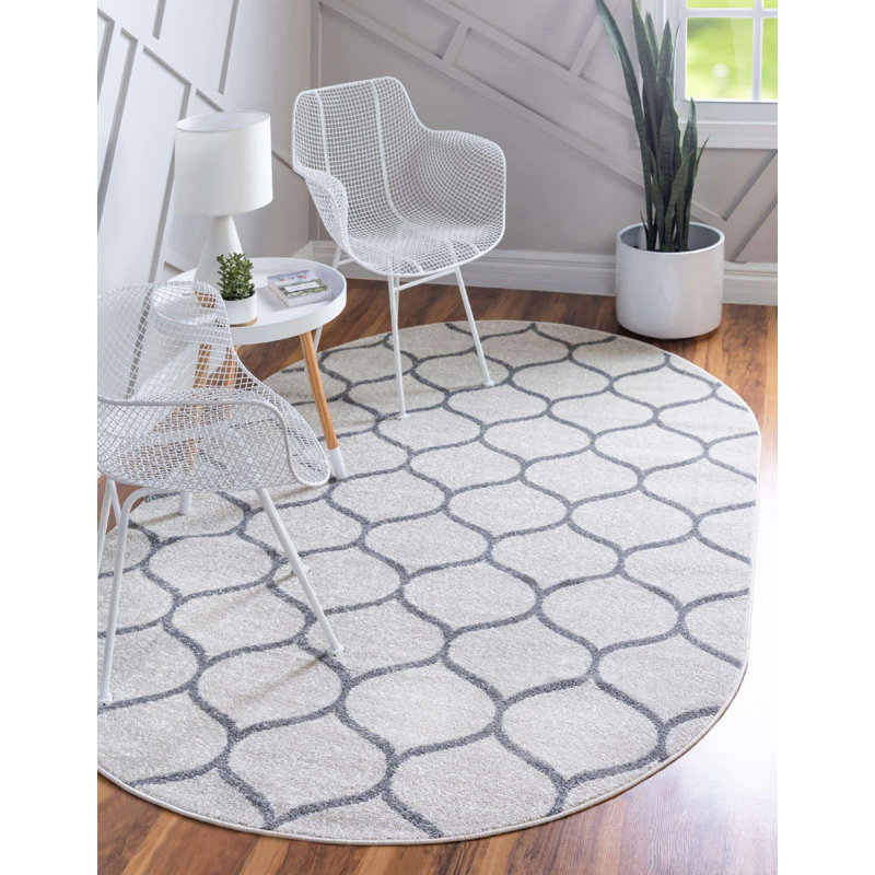 Tellaro Abstract Indoor Rug, Oval 5' x 8'