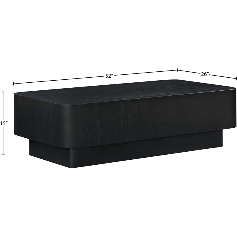 Table basse Oakmont, Noir