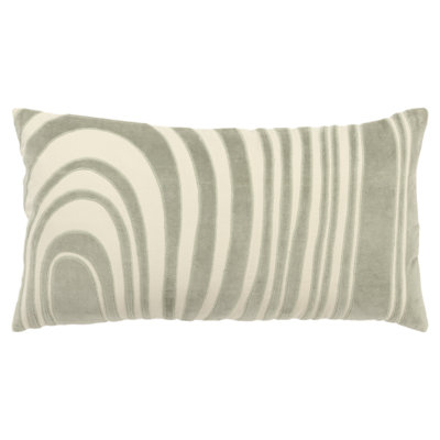 Hatton Embroidered Cotton Throw Pillow