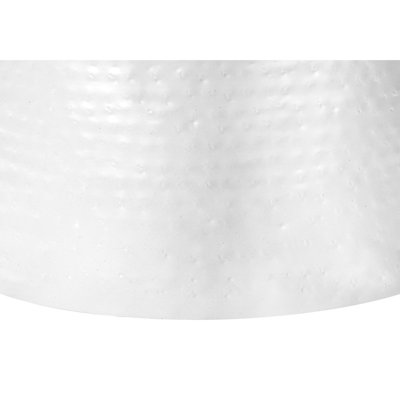 Table d'appoint moderne moderne en métal blanc