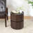 High-Grade Double-Layer Storage Round Side Table-1039835438