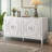 Floyds 60" W Retro Sideboard door with Circular Groove Design,Dining cabinet,Buffet table-659393394