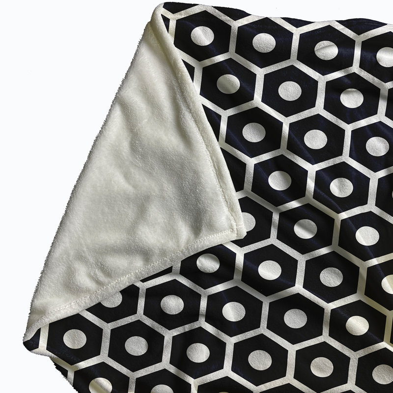 Burnside Plain Weave / Muslin Throw Blanket, Navy
