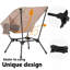 Chaise de camping avec poche latérale respirante-2122668277