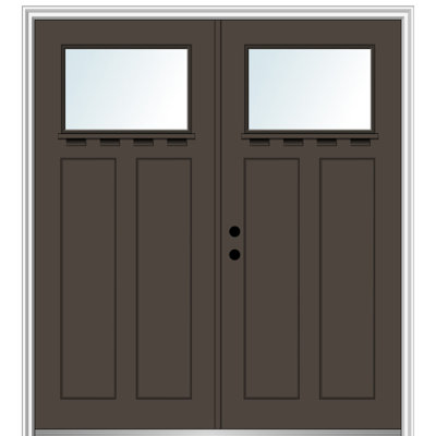 80'' Paneled Fiberglass Front Entry Doors