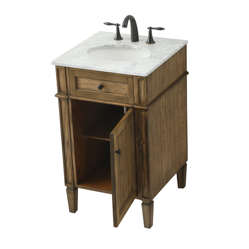 Ensemble de meuble-lavabo simple 21 po Rivers, Brun foncé