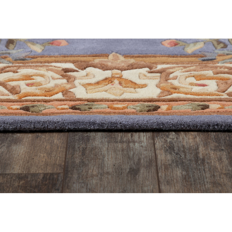 Akuji Wool Floral Indoor Rug, Rectangle 5' x 8'