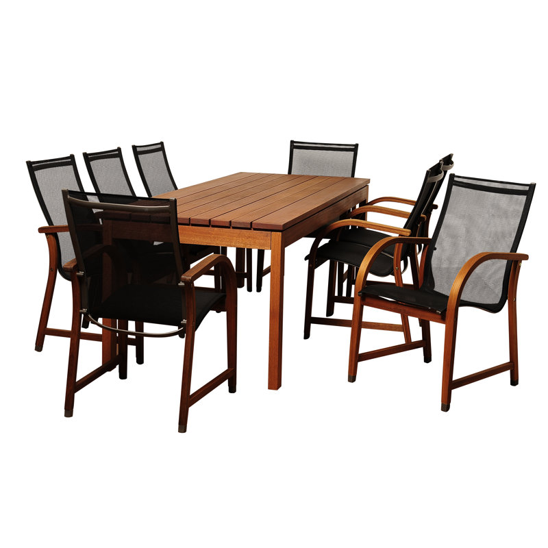 Ensemble repas 9 pièces Anautica, Noir