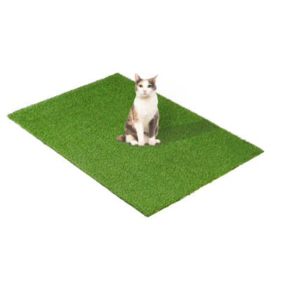 Tapis synthétique pour l'intérieur et l'extérieur en gazon synthétique Thurros