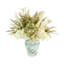 Fall Hydrangea, Heather and Pampas Arrangement in Decorative Ceramic Vase