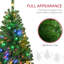 Grand sapin de Noël artificiel pré-éclairé avec branches, lumières DEL blanc chaud ou coloré, ouverture automatique-1353963642