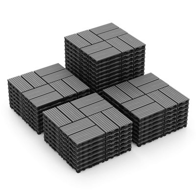 Revêtement de sol imperméable 36 pièces x 12 po Costway