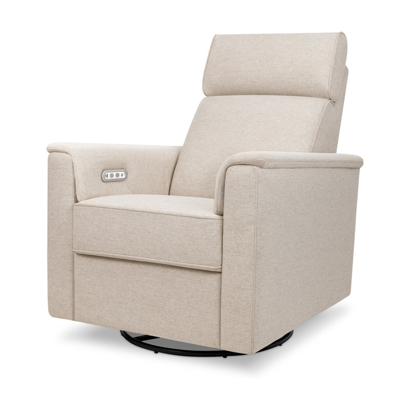Willa Plus Power Glider Recliner w/ Power Headrest, Performance Beach Eco-Weave