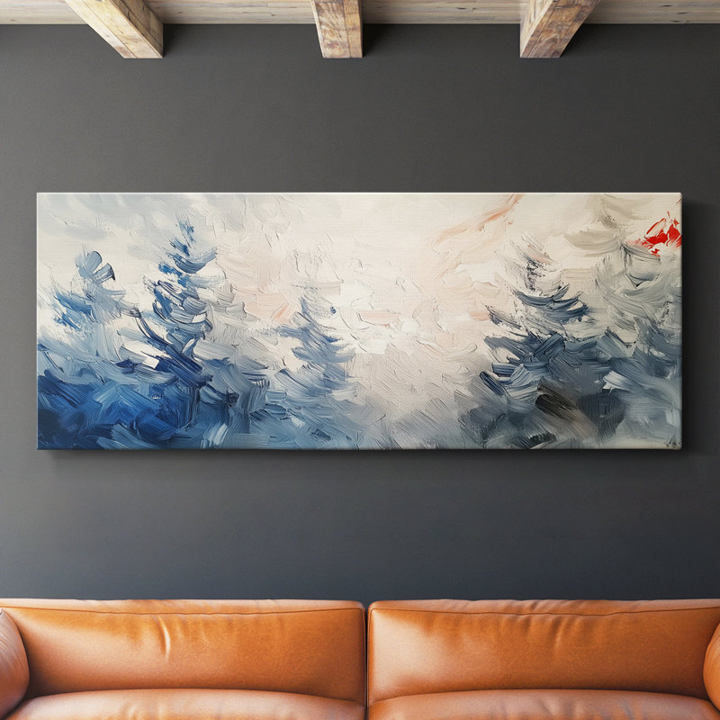 Série paysage - LVI - Toile tendue avec châssis - Prêt à accrocher, H 12 po x l 30 po