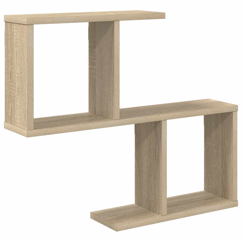  Wall Shelf with Shelf with Storage Engineered Wood Solution Home Indoor