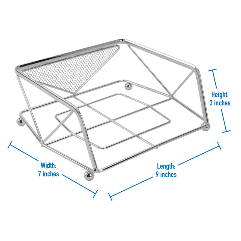 Iron Napkin Holder, Chrome