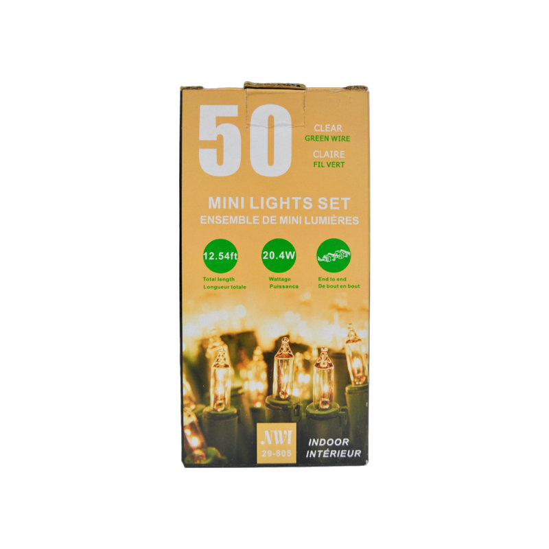 20 guirlandes de lumières, L 12,54 pi, 50