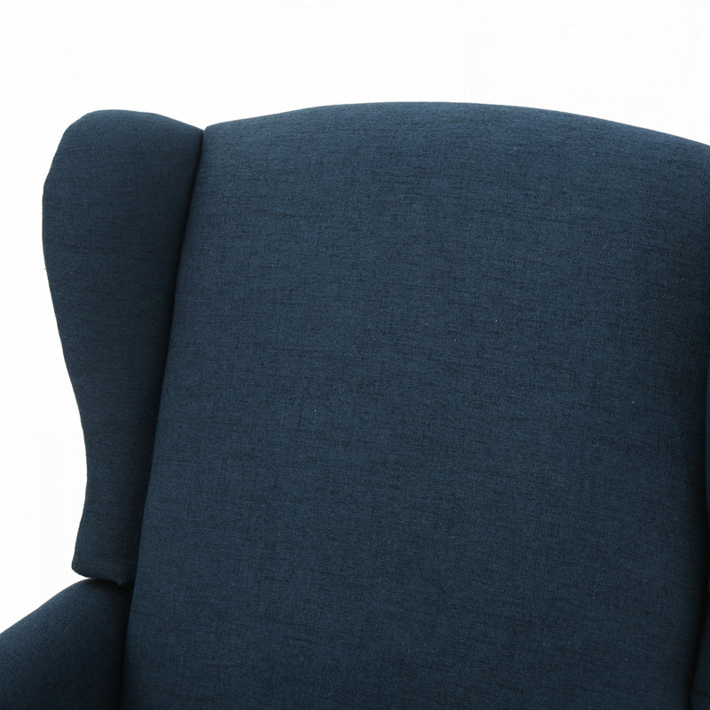 Fauteuil inclinable manuel 26,5 po Boruta, Mélange de polyester bleu marine