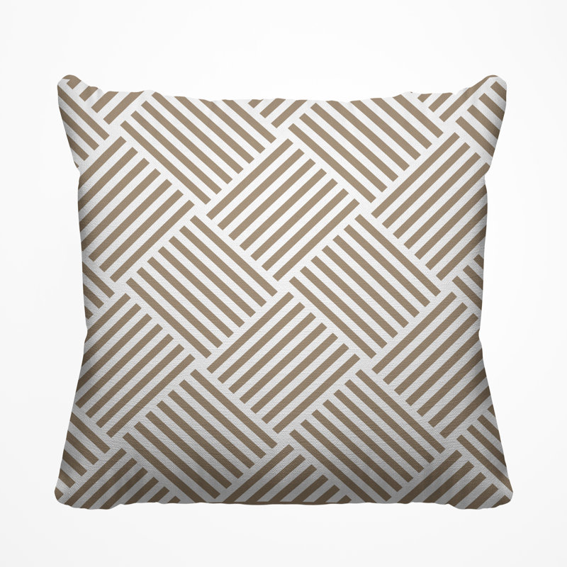 Housse et insert de coussin extérieur Langley, H 17 po x l 17 po, Latte