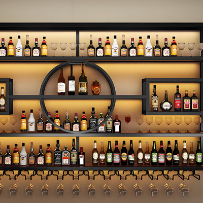 Light Luxury Wall Mounted Wine Rack