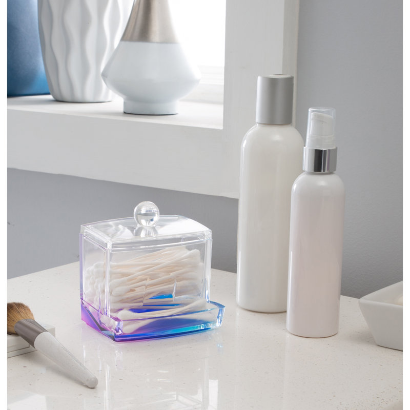 Contenant de rangement pour salle de bain, Transparent