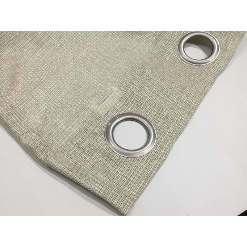 Spectrum Semi Sheer Curtain Pair, Taupe, 38" W x 84" L