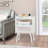 Rattan Nightstand, Boho Side Table With Drawer Open Shelf, Cane Accent Bedside End Table With Solid Wood Legs For Bedroom, Dorm And Small Spaces-1351055846-1351264197