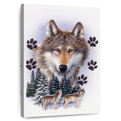 Montage de loup Brampt hiver