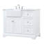 Pardue 42'' Single Bathroom Vanity with Marble Top-3485561