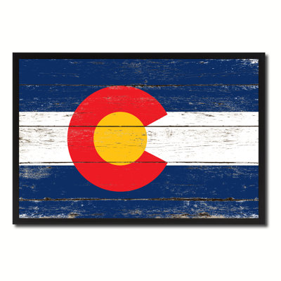 Drapeau du Colorado, impression sur toile, 13 x 17